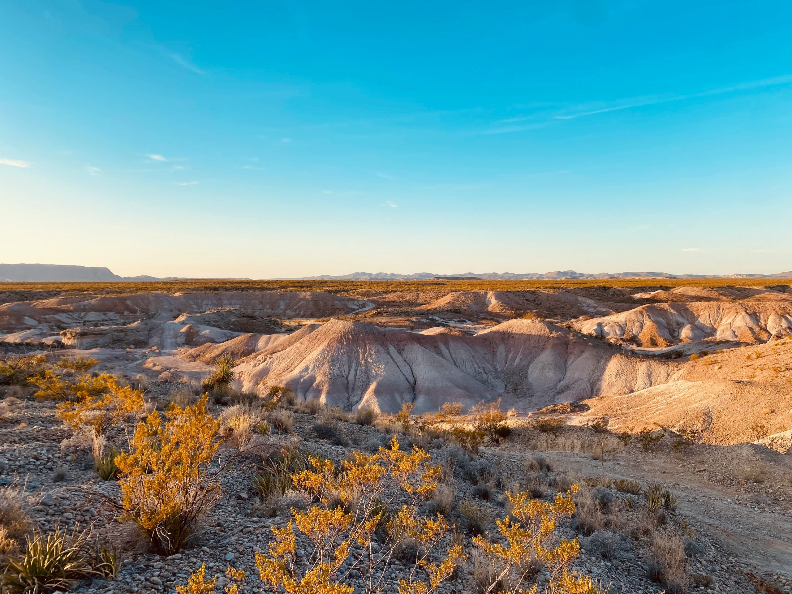 West Texas badlands